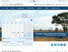 Tablet Screenshot of hoteldekempen.nl
